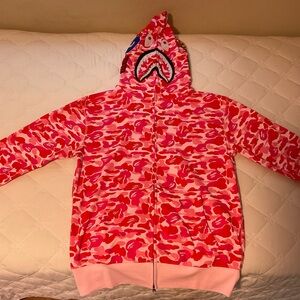 Kids Pink Camo Hoodie